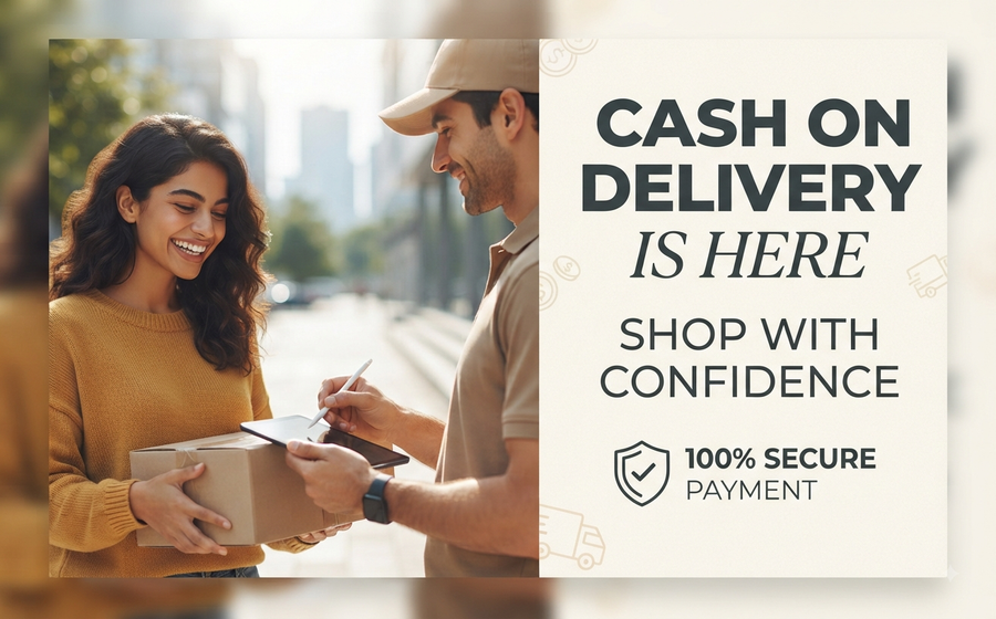 Cash on Delivery Is Here — Shop with Confidence