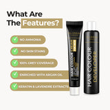 Elizora Hair Colour Cream for Men, Natural Black shade product image 2