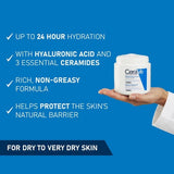 Cerave Moisturizing Cream For Dry To Very Dry Skin 340gm - CeraVe skincare product image 2